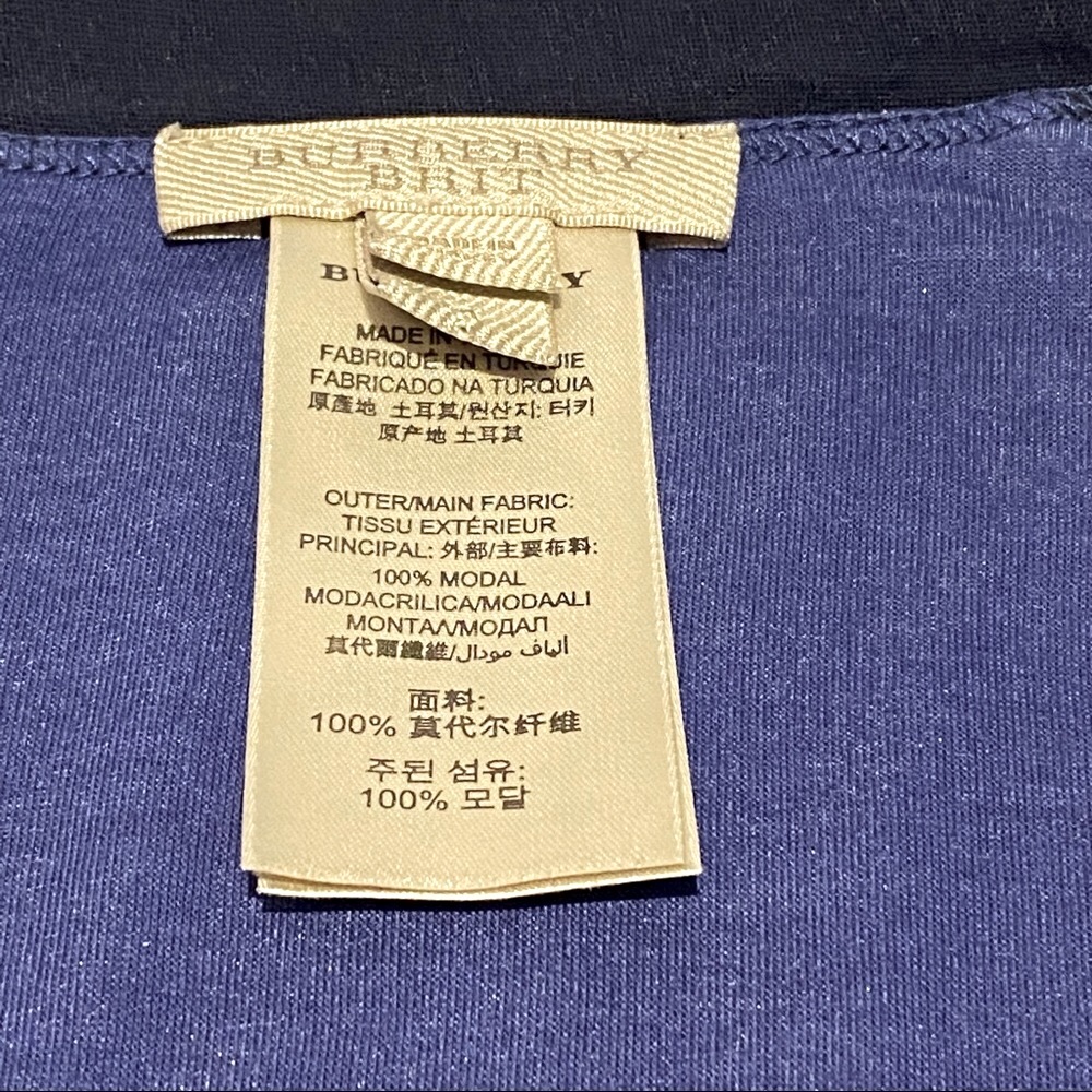 BURBERRY BRIT DRAPE FRONT REVERSIBLE CARDIGAN - Picture 6 of 8